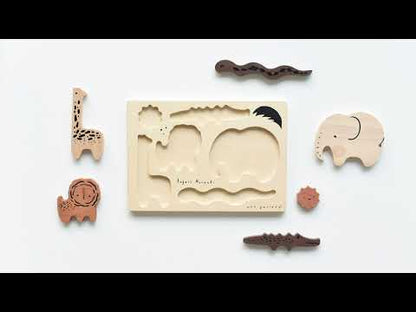 Wee Gallery - Wooden Tray Puzzle - Woodland Animals