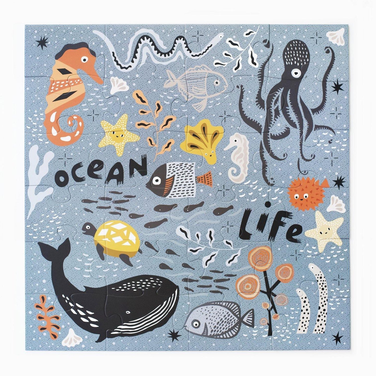 Wee Gallery - Ocean Life Floor Puzzle - Wee Gallery - littleyoyo.ca