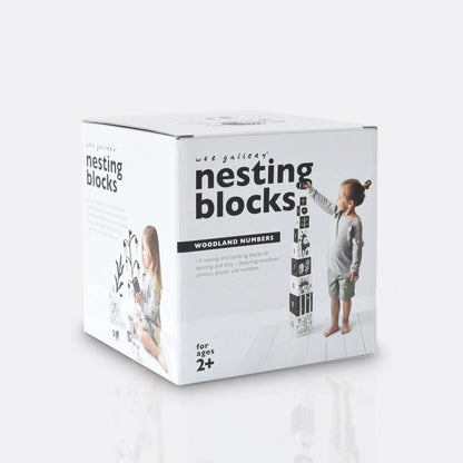 Wee Gallery - Nesting Blocks - Woodland Numbers