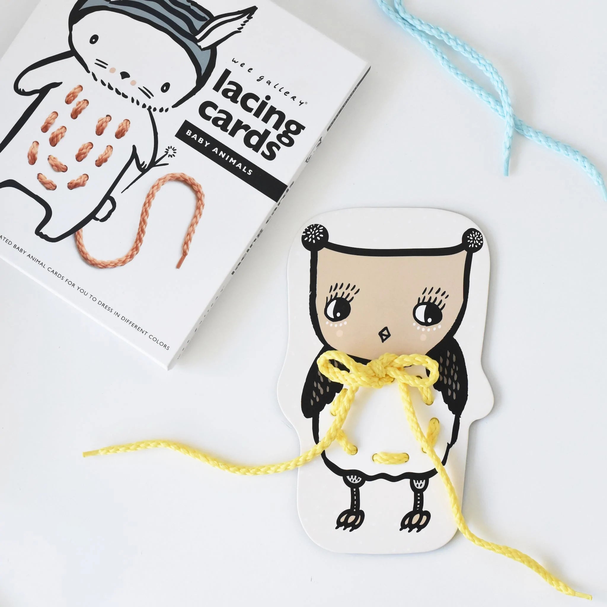 Wee Gallery - Lacing Cards - Baby Animals - Wee Gallery - littleyoyo.ca