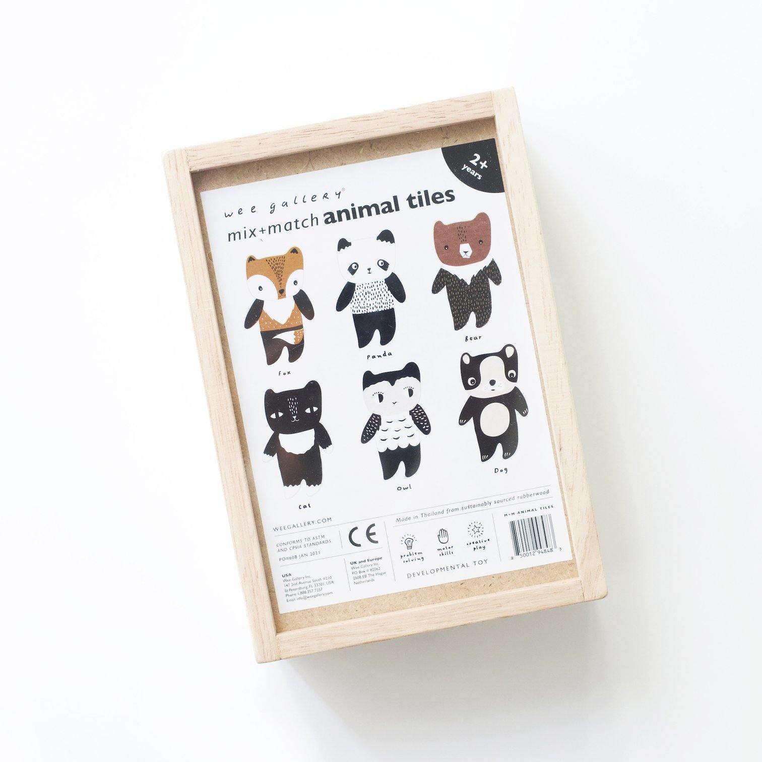 Wee Gallery - Mix & Match Animal Tiles - Wee Gallery - littleyoyo.ca