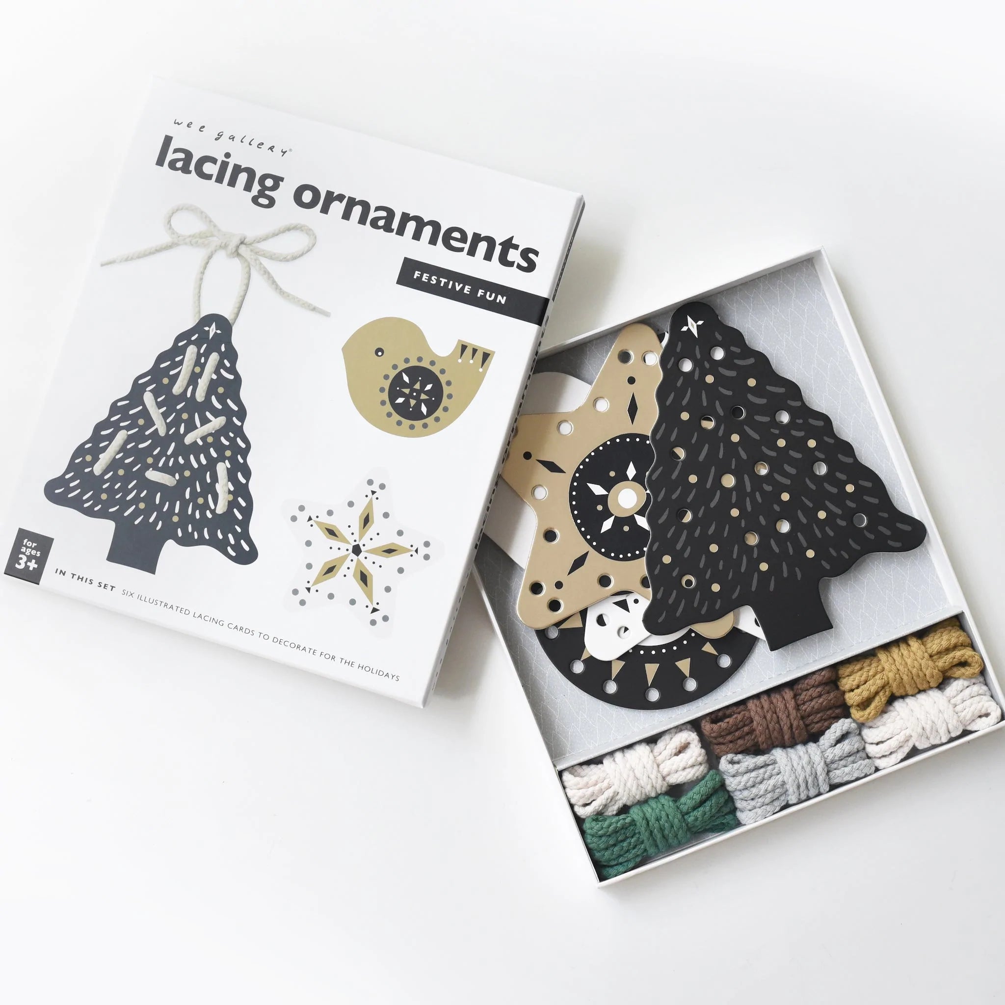 Wee Gallery - Festive Fun Lacing Ornaments - Wee Gallery - littleyoyo.ca