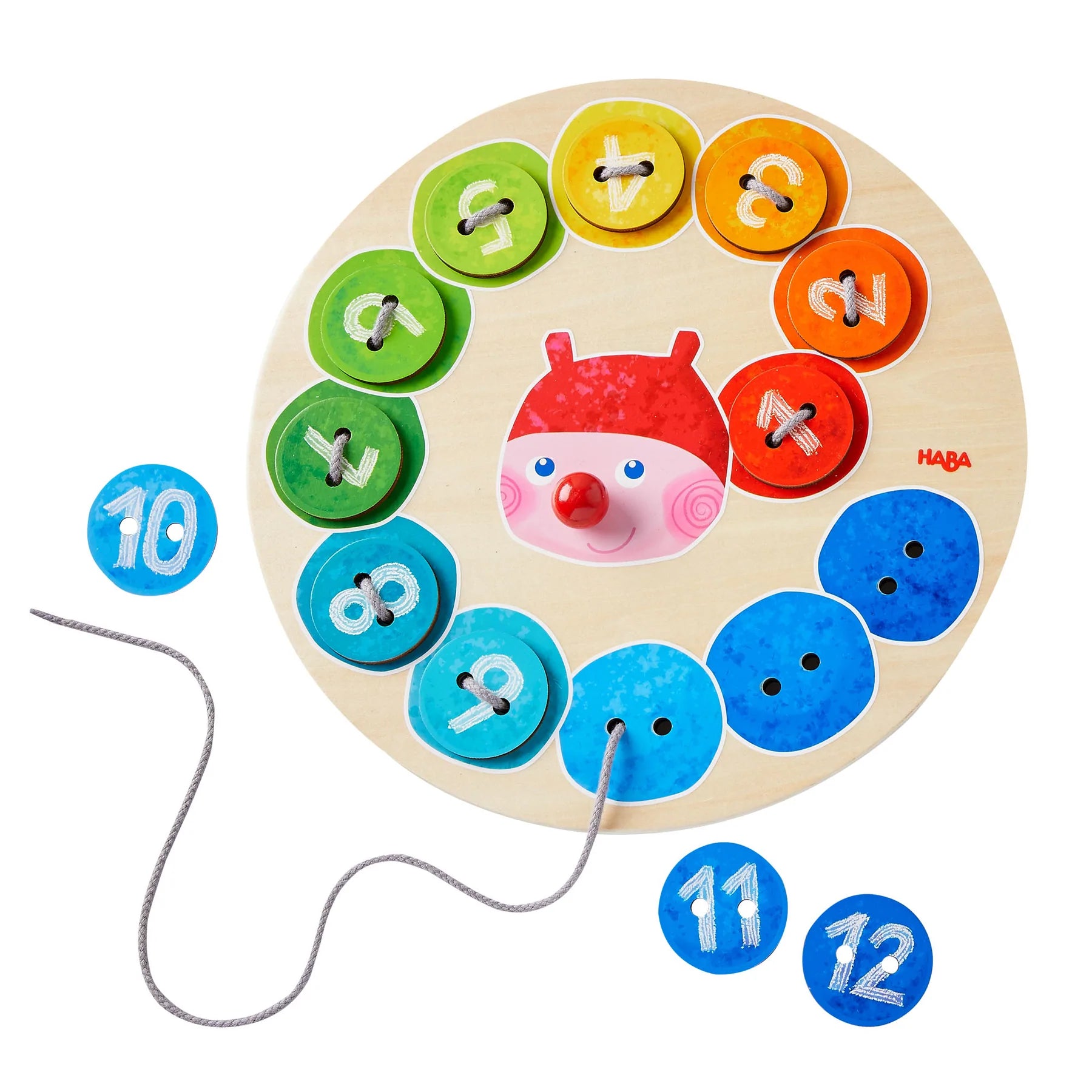 HABA - Threading Caterpillar Stacking Game - HABA - littleyoyo.ca