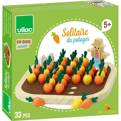 Vilac - Vegetable Gardener's Solitaire Game