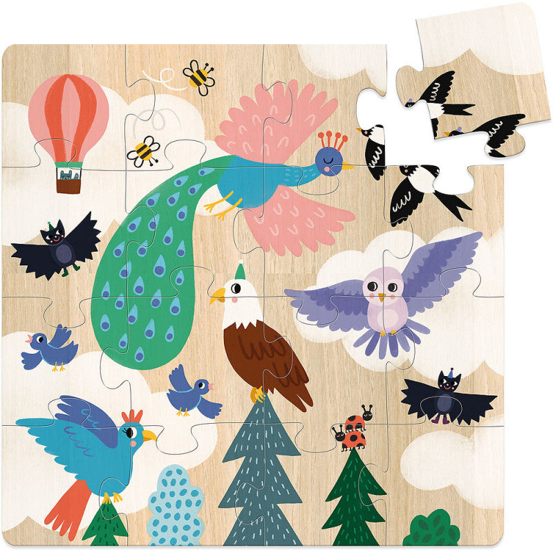 Vilac - Wooden Puzzle Earth, Sea and Sky 3 x 16 pieces - Vilac - littleyoyo.ca
