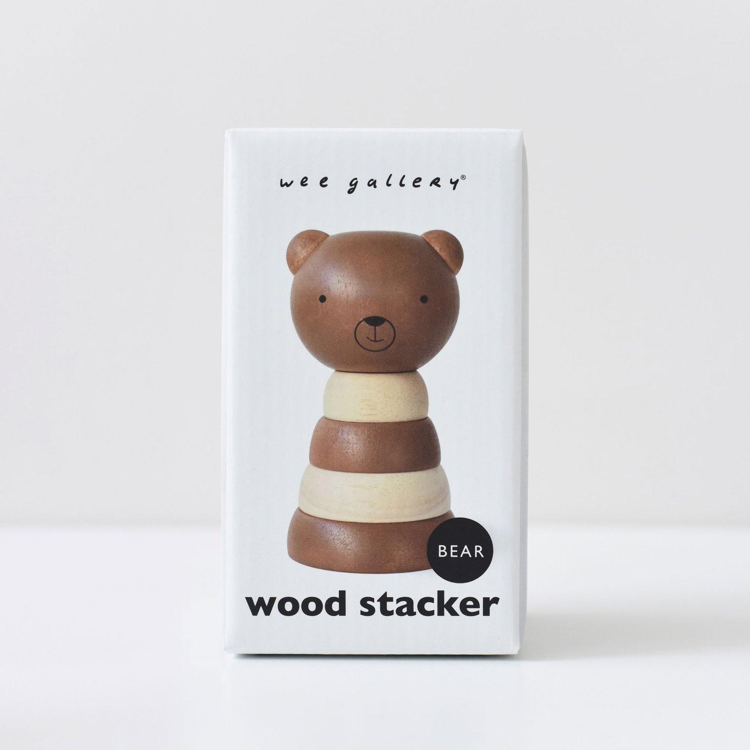 Wee Gallery - Wood Stacker - Bear - Wee Gallery - littleyoyo.ca