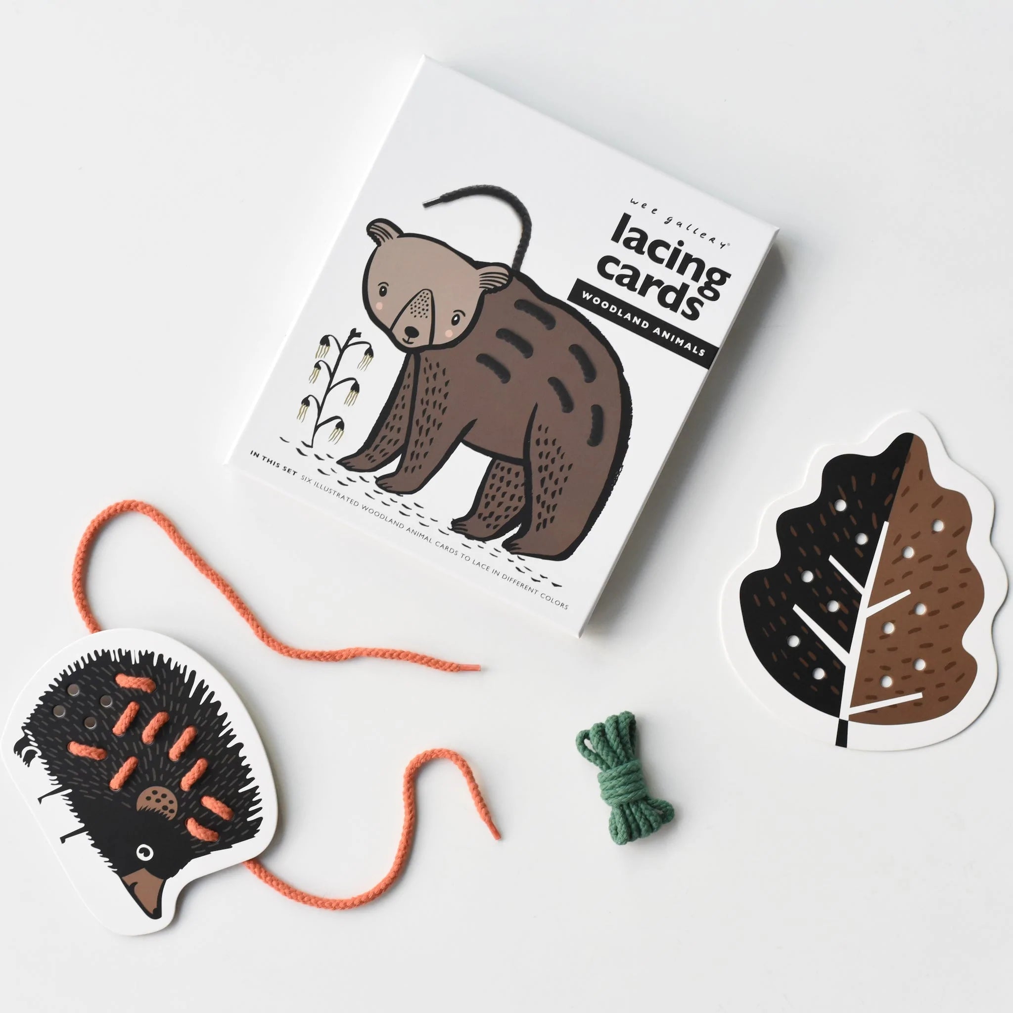 Wee Gallery - Lacing Cards - Woodland Animals