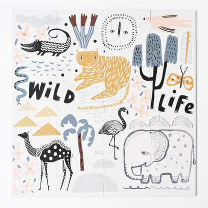 Wee Gallery - Wild Life Floor Puzzle - Wee Gallery - littleyoyo.ca