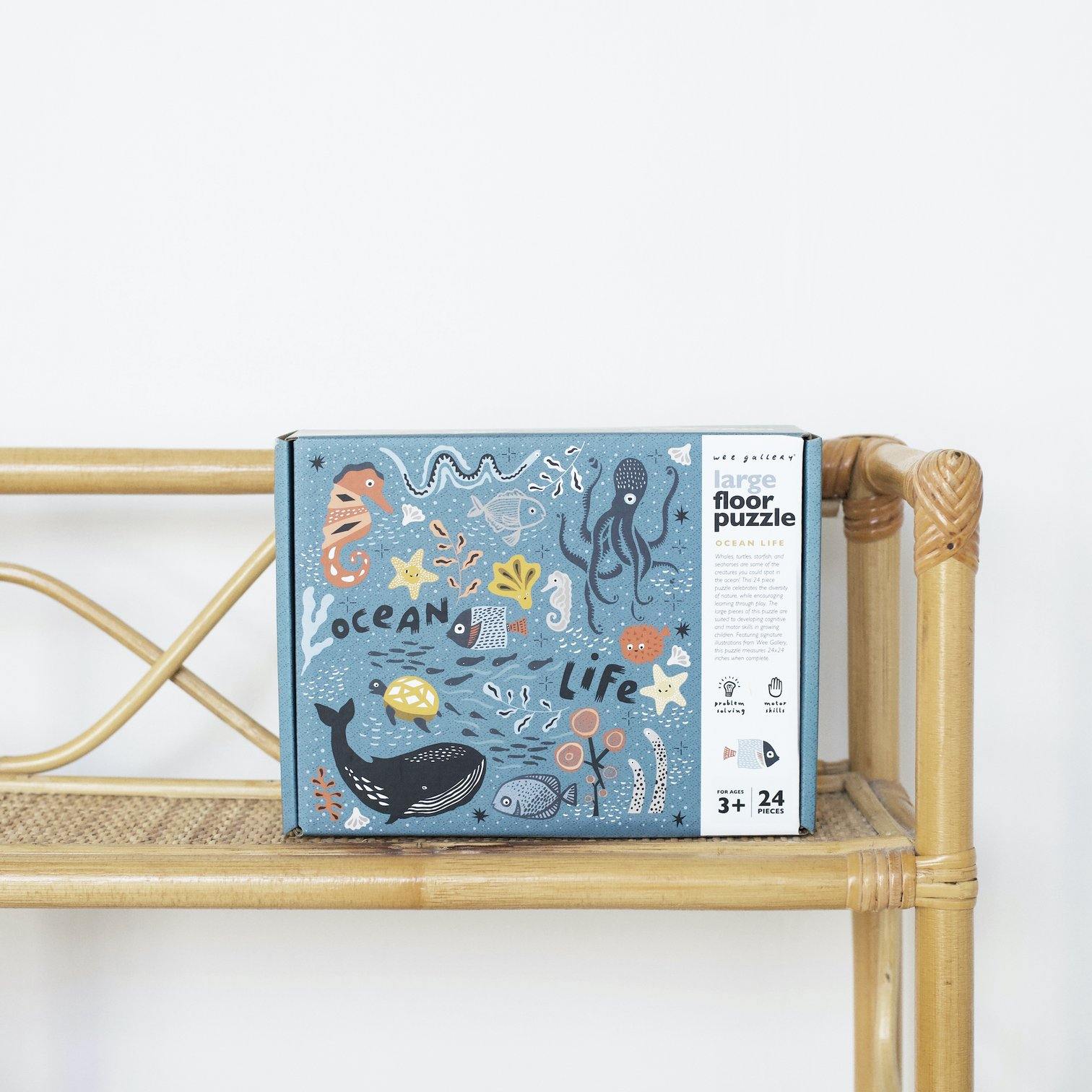 Wee Gallery - Ocean Life Floor Puzzle - Wee Gallery - littleyoyo.ca