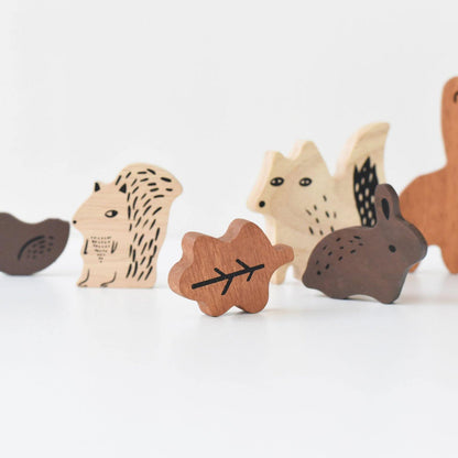 Wee Gallery - Wooden Tray Puzzle - Woodland Animals - Wee Gallery - littleyoyo.ca