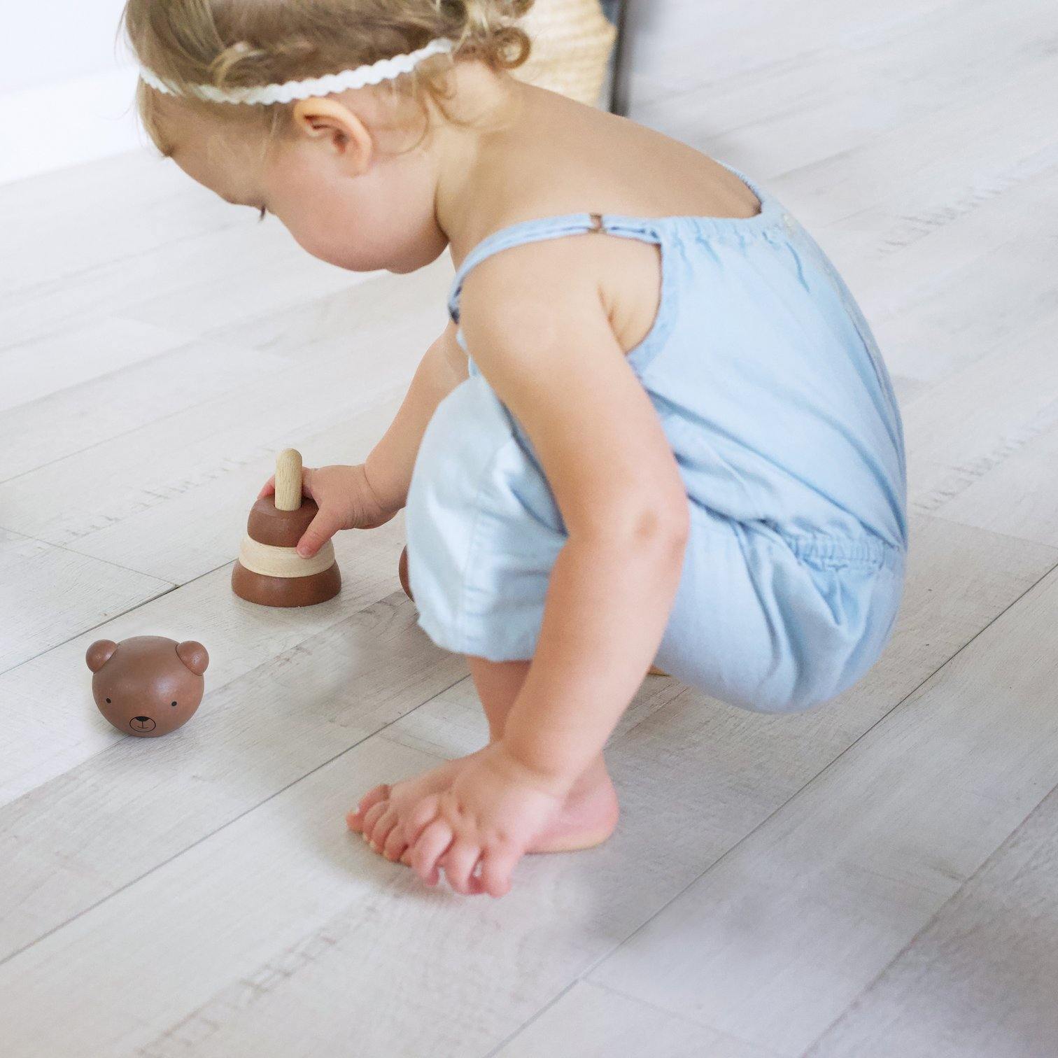 Wee Gallery - Wood Stacker - Bear - Wee Gallery - littleyoyo.ca