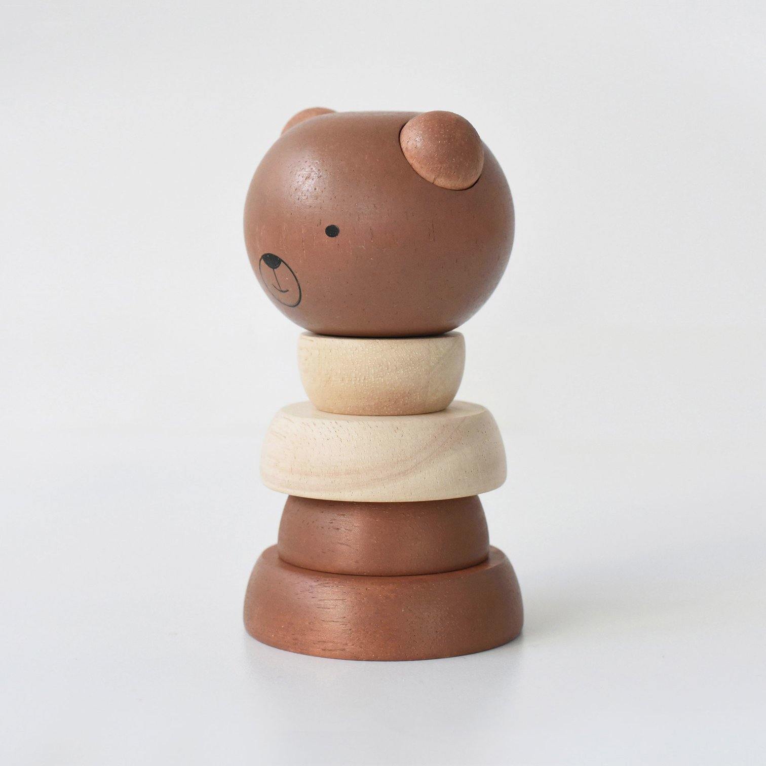 Wee Gallery - Wood Stacker - Bear - Wee Gallery - littleyoyo.ca