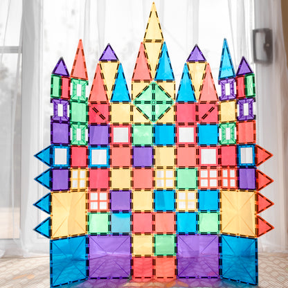 Connetix - 100 Piece Rainbow Creative Pack Magnetic Tiles