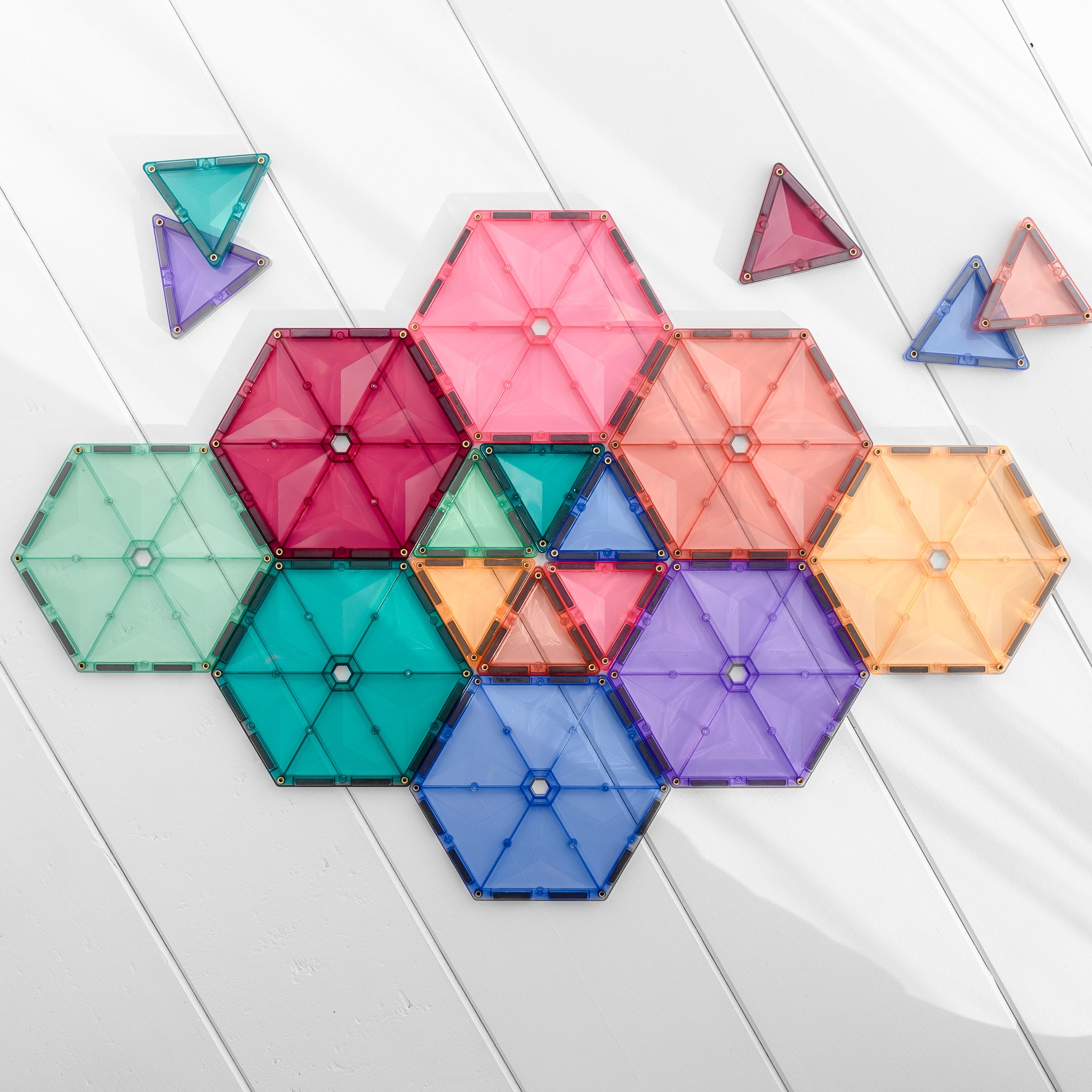 Connetix -  202 Piece Pastel Mega Pack Magnetic Tiles