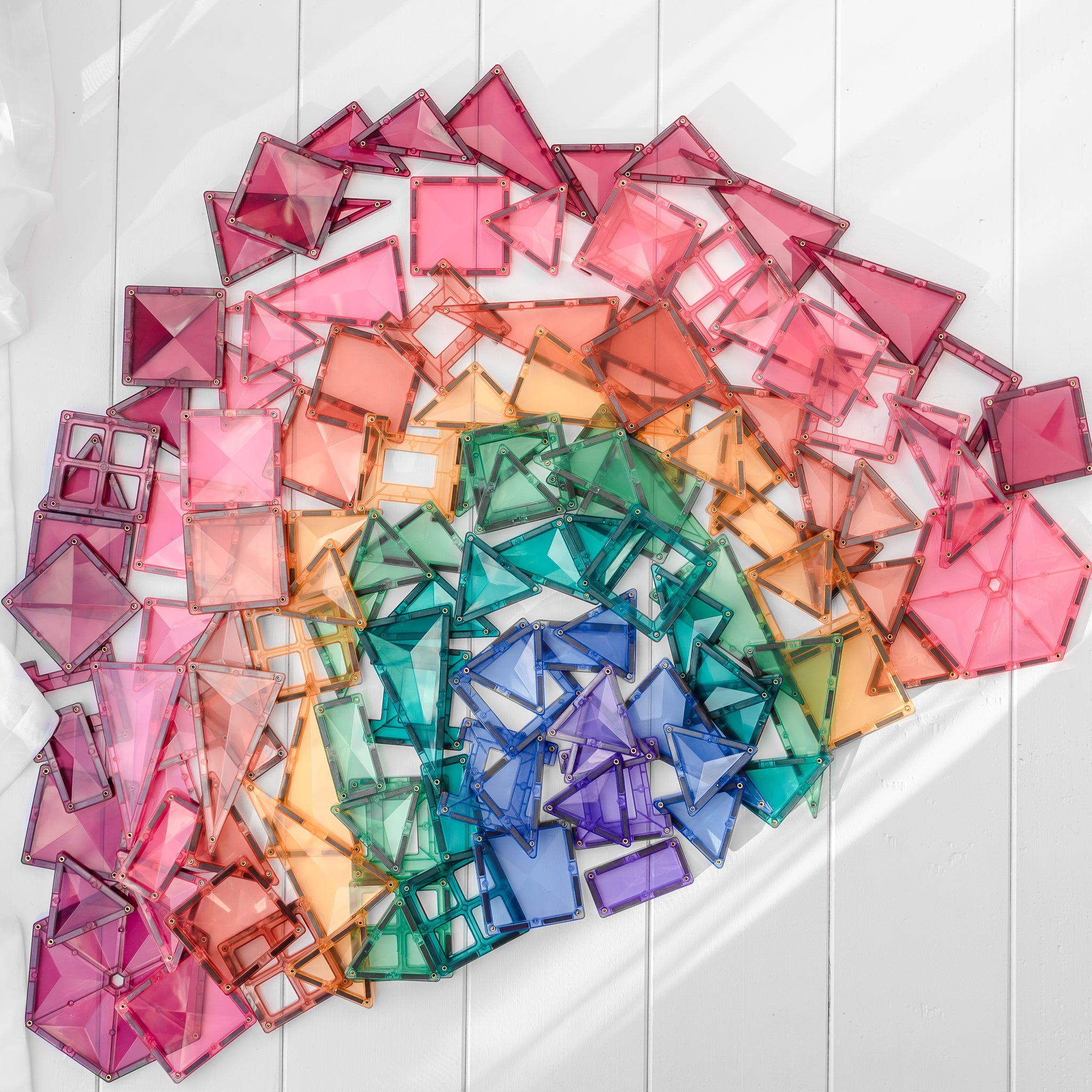 Connetix -  202 Piece Pastel Mega Pack Magnetic Tiles
