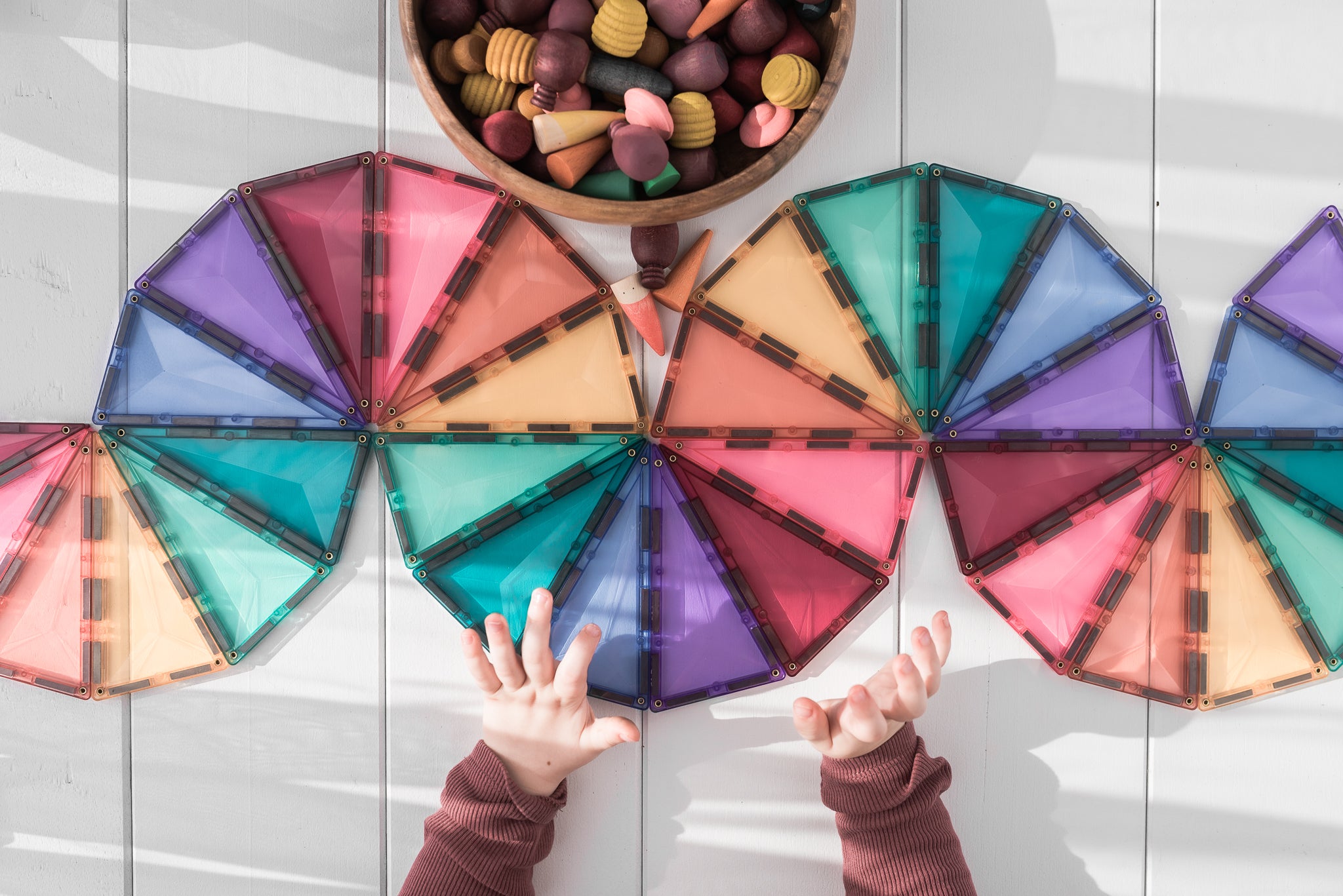 Connetix -  202 Piece Pastel Mega Pack Magnetic Tiles