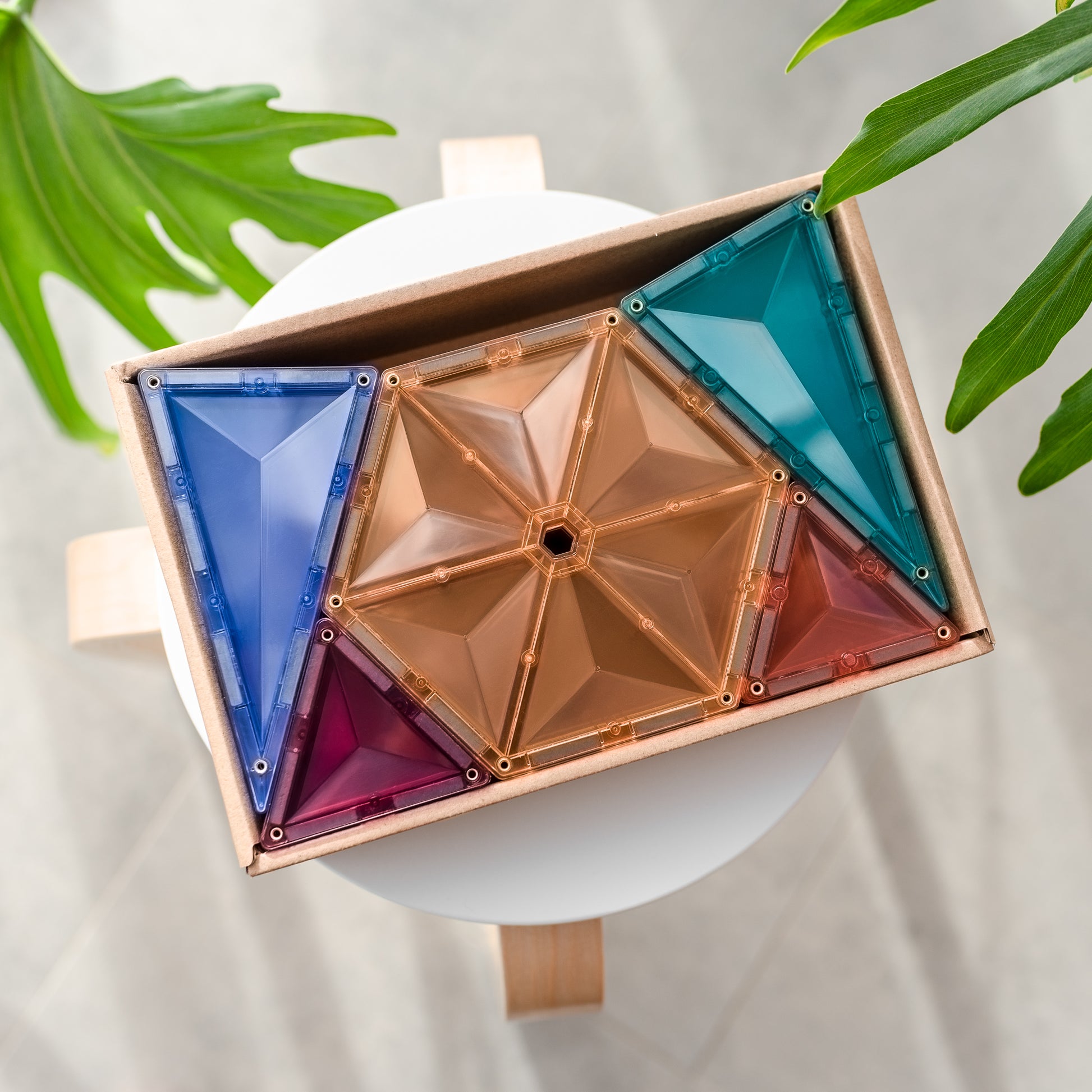 Connetix Magnetic Tiles - 40 Piece Pastel Geometry Set – Fox + Kit