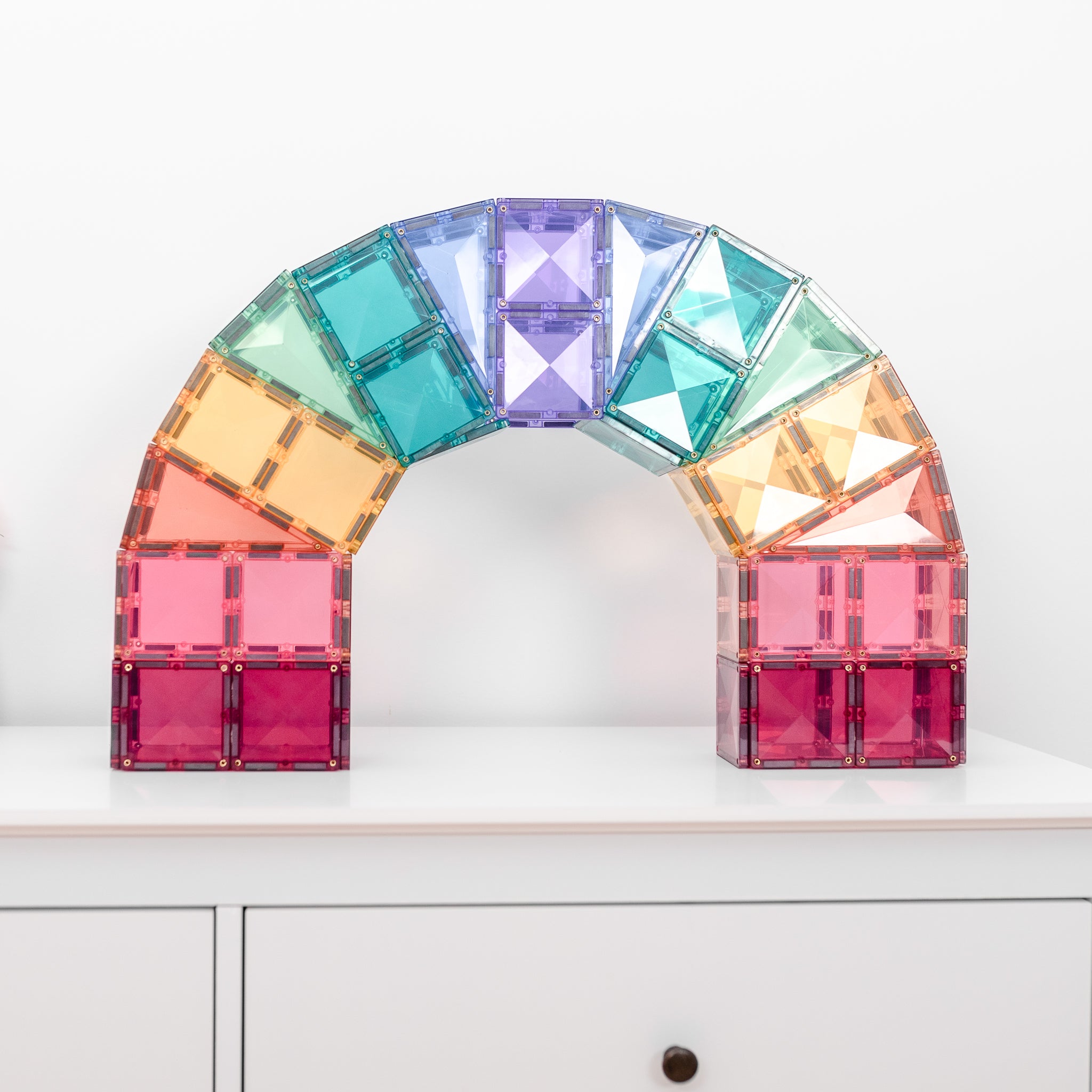 Connetix -  202 Piece Pastel Mega Pack Magnetic Tiles